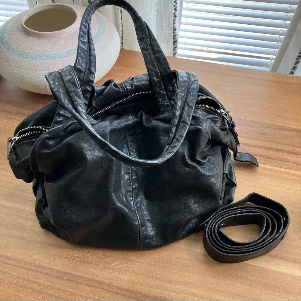 Vic Matie Shoulder Leather Bag